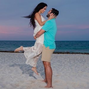 White Boho Lace Dress